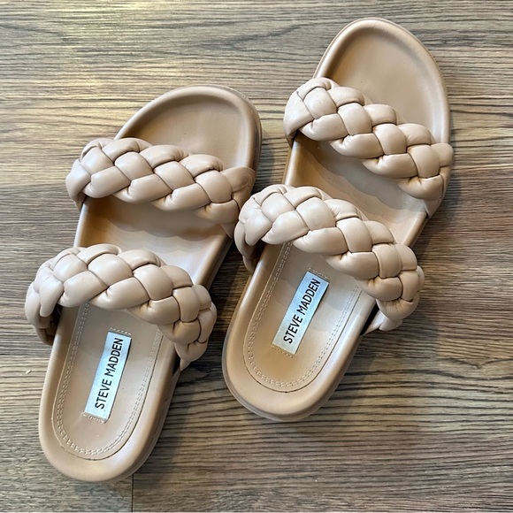Steve Madden Shoes - Steve Madden Alodie Braided Sandal Tonal Tan